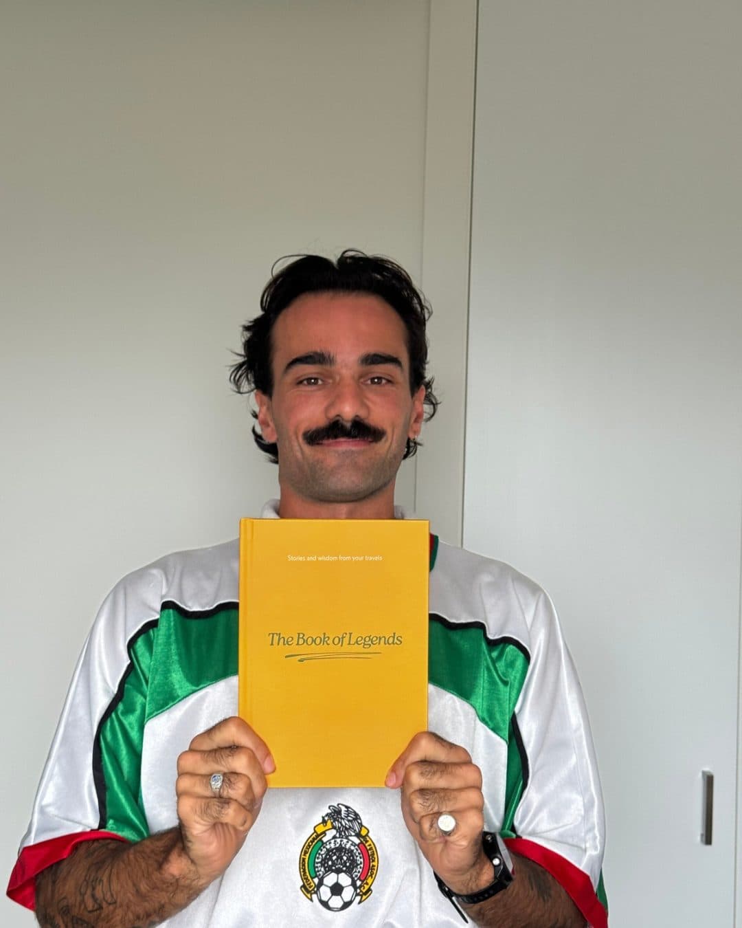 Lucas from Aussies In holding the Book of Legends